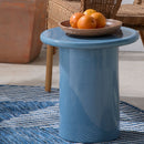 Hospitality furniture - Blue Ceramic Outdoor Stool - www.oroatrade.com
