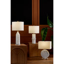 Modern European furniture - Cream Stone Accent Table Lamp - www.oroatrade.com