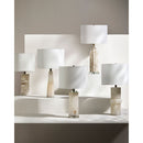 Modern European furniture - Cream Stone Accent Table Lamp - www.oroatrade.com