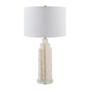 Modern European furniture - Burnished Cream Stone Table Lamp - www.oroatrade.com