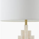 Modern European furniture - Burnished Cream Stone Table Lamp - www.oroatrade.com