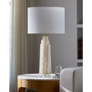 Modern European furniture - Burnished Cream Stone Table Lamp - www.oroatrade.com