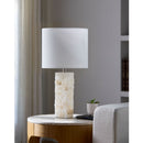 Modern European furniture - Cream Stone Accent Table Lamp - www.oroatrade.com