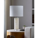 Modern European furniture - Burnished Cream Stone Table Lamp - www.oroatrade.com