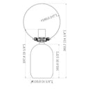 Modern European furniture - White Glass Globe Table Lamp - www.oroatrade.com