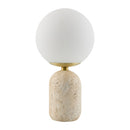 Modern European furniture - White Glass Globe Table Lamp - www.oroatrade.com