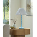 Modern European furniture - Pleated Linen Iron Table Lamp - www.oroatrade.com
