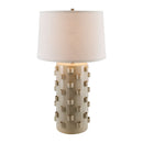Modern European furniture - Cream Ceramic Embellished Table Lamp - www.oroatrade.com