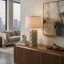 Modern European furniture - Cream Ceramic Embellished Table Lamp - www.oroatrade.com