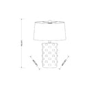 Modern European furniture - Cream Ceramic Embellished Table Lamp - www.oroatrade.com