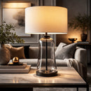 Modern European furniture - Clear Glass Cotton Table Lamp - www.oroatrade.com
