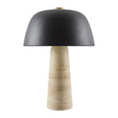 Modern European furniture - Metal Shade Travertine Table Lamp L - www.oroatrade.com