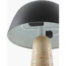 Modern European furniture - Metal Shade Travertine Table Lamp L - www.oroatrade.com