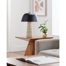 Modern European furniture - Metal Shade Travertine Table Lamp L - www.oroatrade.com