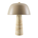 Modern European furniture - Metal Shade Travertine Table Lamp L - www.oroatrade.com