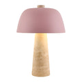 Modern European furniture - Metal Shade Travertine Table Lamp L - www.oroatrade.com