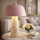 Modern European furniture - Metal Shade Travertine Table Lamp L - www.oroatrade.com