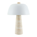 Modern European furniture - Metal Shade Travertine Table Lamp L - www.oroatrade.com