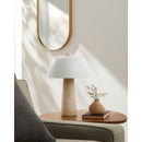 Modern European furniture - Metal Shade Travertine Table Lamp L - www.oroatrade.com