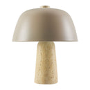 Modern European furniture - Metal Shade Travertine Table Lamp S - www.oroatrade.com