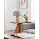 Modern European furniture - Metal Shade Travertine Table Lamp S - www.oroatrade.com