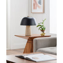 Modern European furniture - Metal Shade Travertine Table Lamp S - www.oroatrade.com
