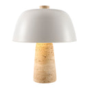 Modern European furniture - Metal Shade Travertine Table Lamp S - www.oroatrade.com
