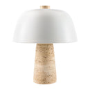 Modern European furniture - Metal Shade Travertine Table Lamp S - www.oroatrade.com