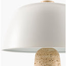Modern European furniture - Metal Shade Travertine Table Lamp S - www.oroatrade.com