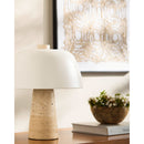 Modern European furniture - Metal Shade Travertine Table Lamp S - www.oroatrade.com