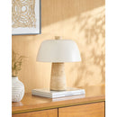 Modern European furniture - Metal Shade Travertine Table Lamp S - www.oroatrade.com
