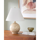 Hospitality furniture - Cream Sphere Base Table Lamp - www.oroatrade.com