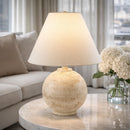 Hospitality furniture - Cream Sphere Base Table Lamp - www.oroatrade.com