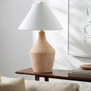 Modern European furniture - Glazed Beige Ceramic Table Lamp - www.oroatrade.com