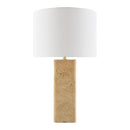 Modern European furniture - Burnished Beige Travertine Table Lamp - www.oroatrade.com
