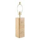 Modern European furniture - Burnished Beige Travertine Table Lamp - www.oroatrade.com