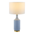 Modern European furniture - Fluted Glazed Ceramic Table Lamp - www.oroatrade.com