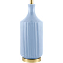 Modern European furniture - Fluted Glazed Ceramic Table Lamp - www.oroatrade.com