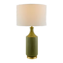 Modern European furniture - Fluted Glazed Ceramic Table Lamp - www.oroatrade.com