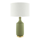 Modern European furniture - Fluted Glazed Ceramic Table Lamp - www.oroatrade.com