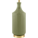 Modern European furniture - Fluted Glazed Ceramic Table Lamp - www.oroatrade.com