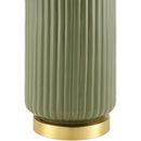 Modern European furniture - Fluted Glazed Ceramic Table Lamp - www.oroatrade.com