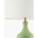 Modern European furniture - Fluted Glazed Ceramic Table Lamp - www.oroatrade.com