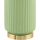 Modern European furniture - Fluted Glazed Ceramic Table Lamp - www.oroatrade.com