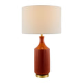 Modern European furniture - Fluted Glazed Ceramic Table Lamp - www.oroatrade.com