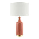 Modern European furniture - Fluted Glazed Ceramic Table Lamp - www.oroatrade.com