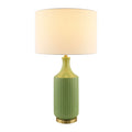 Modern European furniture - Fluted Glazed Ceramic Table Lamp - www.oroatrade.com