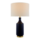 Modern European furniture - Fluted Glazed Ceramic Table Lamp - www.oroatrade.com