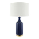 Modern European furniture - Fluted Glazed Ceramic Table Lamp - www.oroatrade.com
