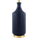 Modern European furniture - Fluted Glazed Ceramic Table Lamp - www.oroatrade.com